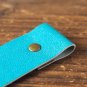 Leather Bookmark - Handmade Hand stitched Book Mark, Minimalist, Personalized, Custom#Sky Blue