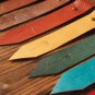 Leather Bookmark - Handmade Hand stitched Book Mark, Minimalist, Personalized, Custom#Sky Blue