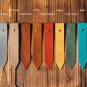 Leather Bookmark - Handmade Hand stitched Book Mark, Minimalist, Personalized, Custom#Blue Grey