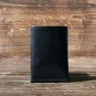 Leather Minimalist Slim Folded Card Wallet-card holder, Card Sleeve, credit card holder #Black