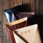 Leather Minimalist Slim Folded Card Wallet-card holder, Card Sleeve, credit card holder #Black