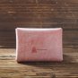 Handmade Leather Business card holder Credit card holder Slim Card wallet coin purse Wax #Red