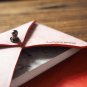 Handmade Leather Business card holder Credit card holder Slim Card wallet coin purse Wax #Red