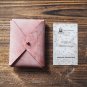 Handmade Leather Business card holder Credit card holder Slim Card wallet coin purse Wax #Red
