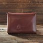 Handmade Leather Business card holder Credit card holder Slim Card wallet coin purse #Whiskey Brown