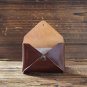 Handmade Leather Business card holder Credit card holder Slim Card wallet coin purse #Whiskey Brown