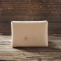 Handmade Leather Business card holder Credit card holder Slim Card wallet coin purse #Natural Nude
