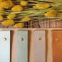 Natural Plain Leather Bookmark Gift Set - Handmade Hand stitched Book Mark, Minimal