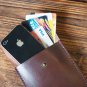 Leather Pouch - Minimalist Wallet handmade, Card holder, card wallet #Brown