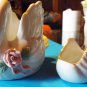 Pair of porcelain swans