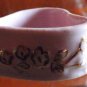 Pink porcelain hear-shaped pill box