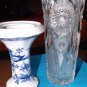 Flower vase made from original Bohemian crystal glass