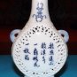 Beautiful white and blue decorative porcelain vase