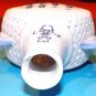 Beautiful white and blue decorative porcelain vase