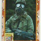 1991 Desert Storm (Topps) #76 Wearing the Gas Mask