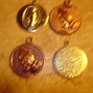 Lot of 4 all metal religion pendants