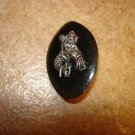Very unique metal button with detailed Aquarius sign. Very unique metal button with detailed Aquarius sign.