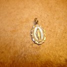 ANTIQUE CATHOLIC RELIGIOUS  SILVER PENDANT SAINT MARIA