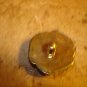 Art nouveau style metalized plastic button