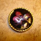Beautiful art nouveau all metal button with gold trim. Beautiful art nouveau all metal button with gold trim.