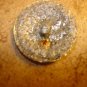 Beautiful art nouveau all metal button with gold trim.