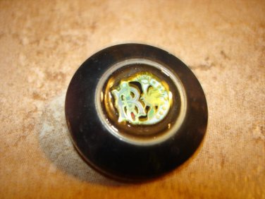 Large plastic button with signing bird.