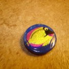 Lovely plastic button with colorful ocean fish