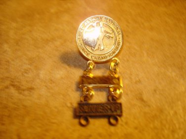 Fred Astaire National Championship Dance Runner Up old metal pin