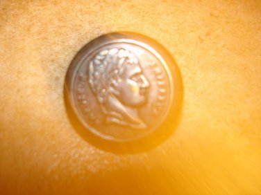 Old metal button Napoleon Empereur