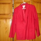 Womens Chadwick's jacket blazer red 100% wool polyester lining size 10 Womens Chadwick's jacket blazer red 100% wool polyester lining size 10