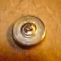 Lovely silver metal button with teddy bear