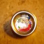 Lovely silver metal button with teddy bear