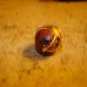 Small vintage round wood button