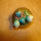 Large plastic button with blueberries. Large plastic button with blueberries.