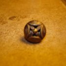 Antique acorn shape metal picture button