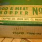 Vintage Universal Food & Meat Chopper #2 complete in original box