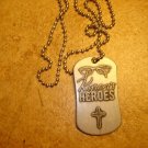 Metal religious pendant Kyron's Heroes Joshua 1:9
