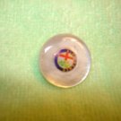 Mother of pearl advertising button for Alfa Romeo car. Mother of pearl advertising button for Alfa Romeo car.