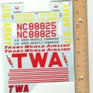 TWA U.S. Army Missile Command decal. TWA U.S. Army Missile Command decal.