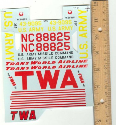 TWA U.S. Army Missile Command decal.