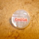 Mother of pearl advertising button for Omega watch