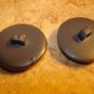Lot of 2 plastic buttons with tropical fish picture