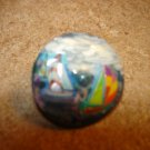 Pretty as picture button with two sail boats.