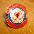 Augustana Lutheran all metal pin back pin. Augustana Lutheran all metal pin back pin.