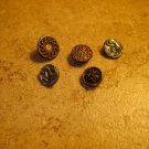 Lot of 5 antique picture buttons 4.