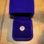 14k Gold plated ring with pink & white rhinestones in gift box.