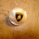 Old mother of pearl advertising button for Lamborghini car.