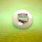 Mother of pearl advertising button for Rolex watch