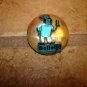 Dome shape gold metal advertising button for Chef Bolletje.
