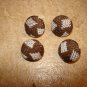 Set of 4 vintage knittedl buttons.